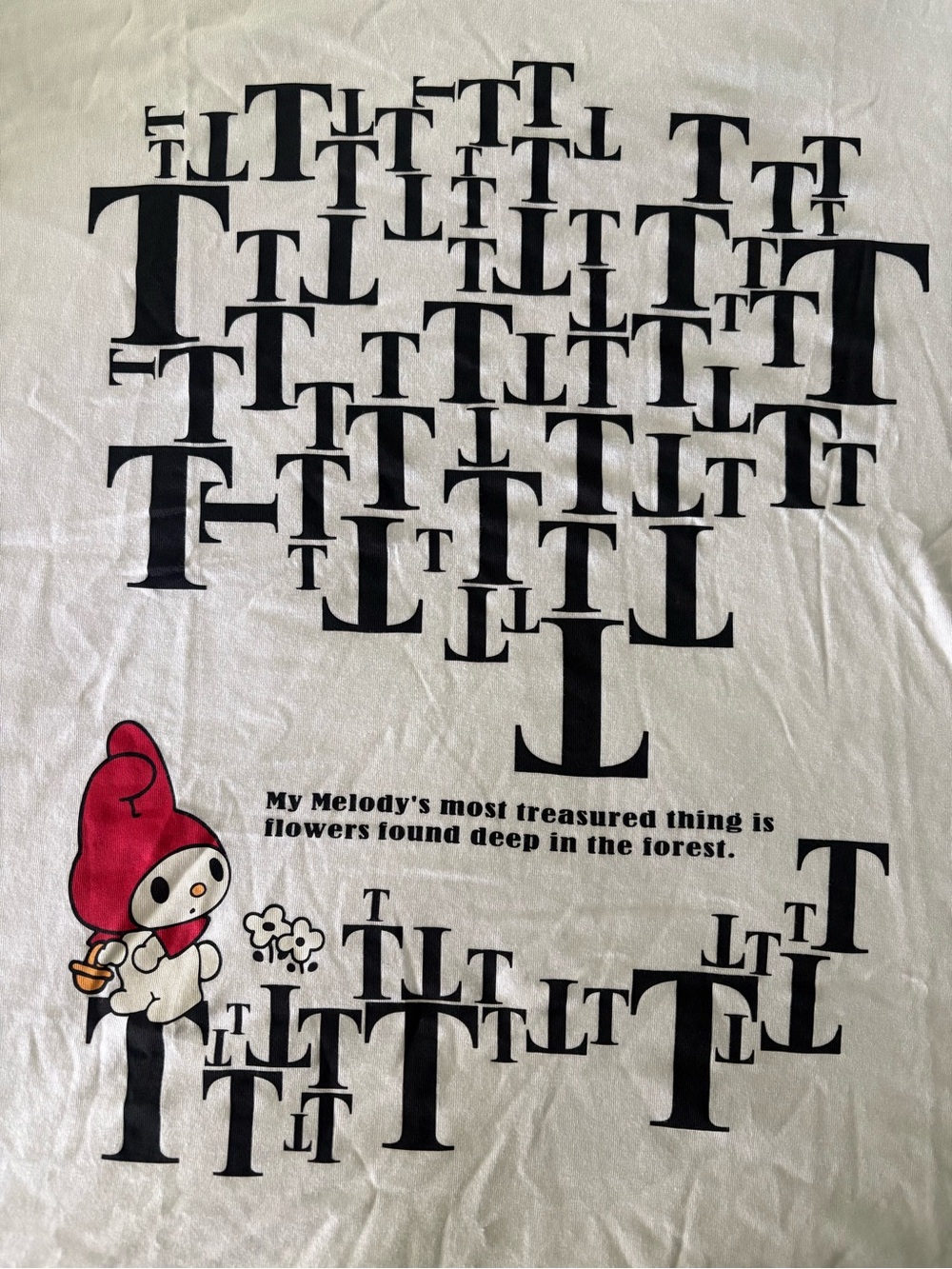 Uniqlo White Sanrio Characters Graphic Tee